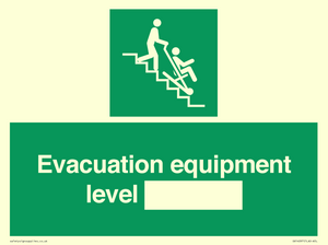 Evacuation equipment level